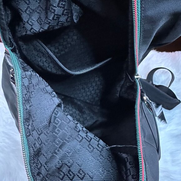 ❌SOLD❌ Authentic Gucci Sherry Line Web Nylon Backpack - Picture 14 of 15